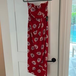 Express strapless dress